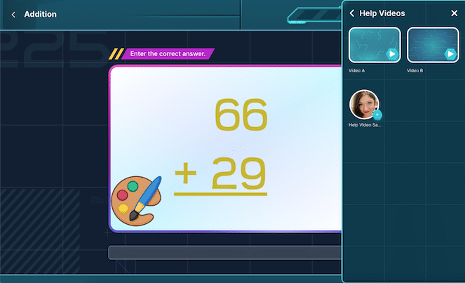 Extra Help Videos Acellus Academy Middle School Student Interface