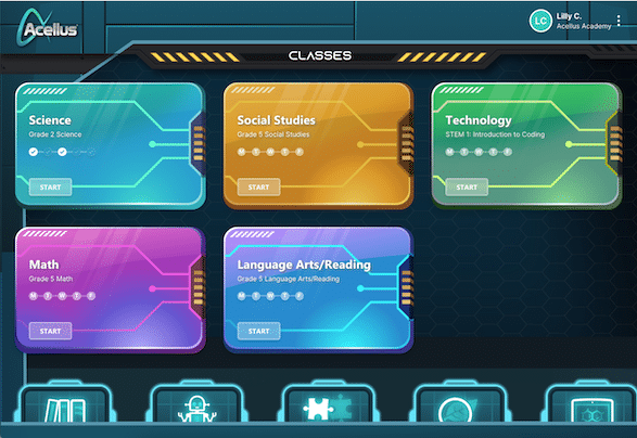 Student Dashboard Acellus Academy Middle School Student Dashboard