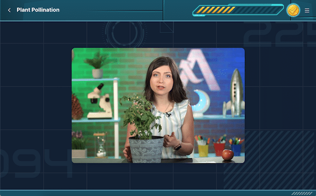 Video-Based Lessons Acellus Academy Middle School Student Interface