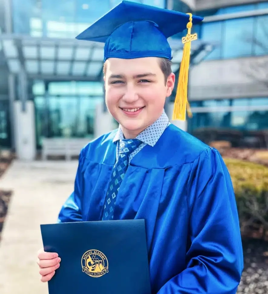 Graduate-Levi-AA1 Acellus Academy Graduate