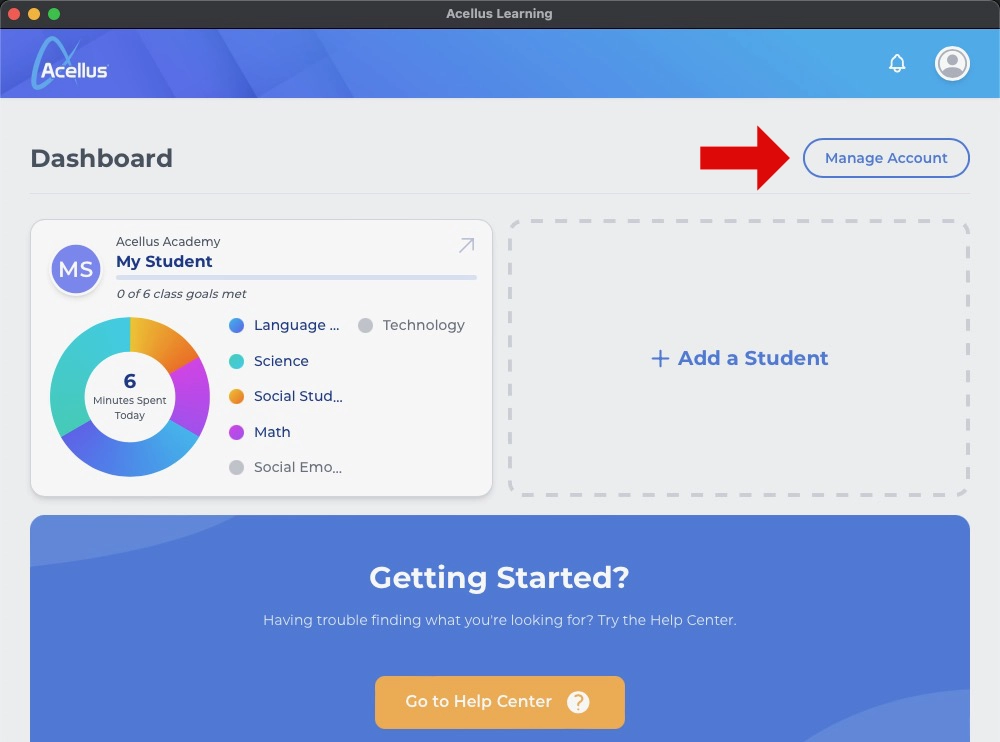 Parent Portal - Manage Account Acellus Academy Manage Enrollments