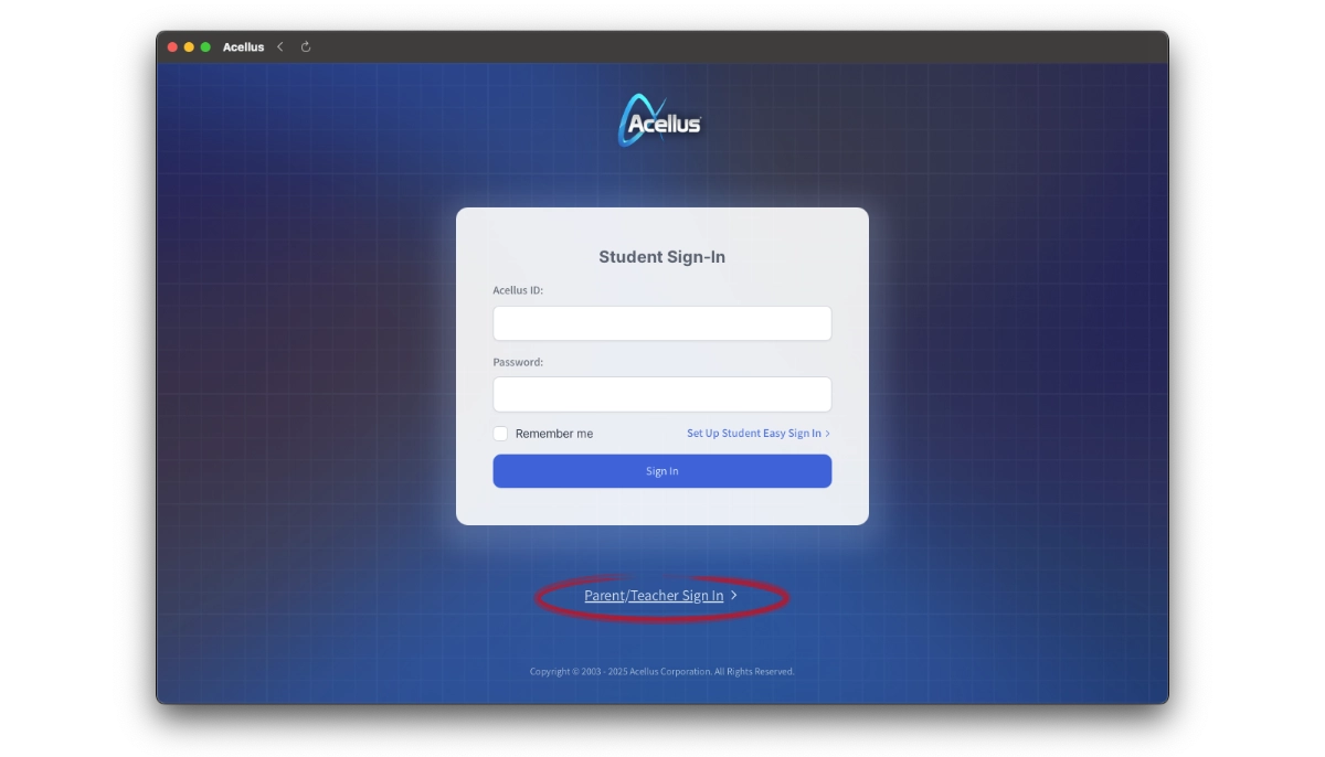 Acellus Academy Parent Login - App Enroll in Honors Mode