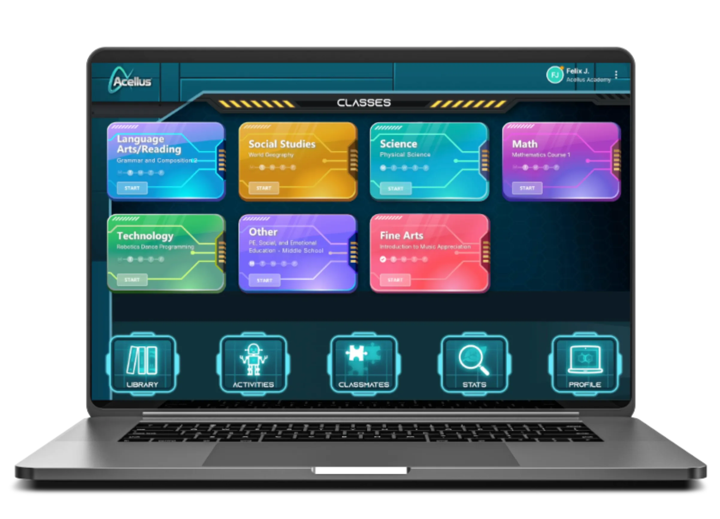 Online Middle School Interface Online Middle School Interface